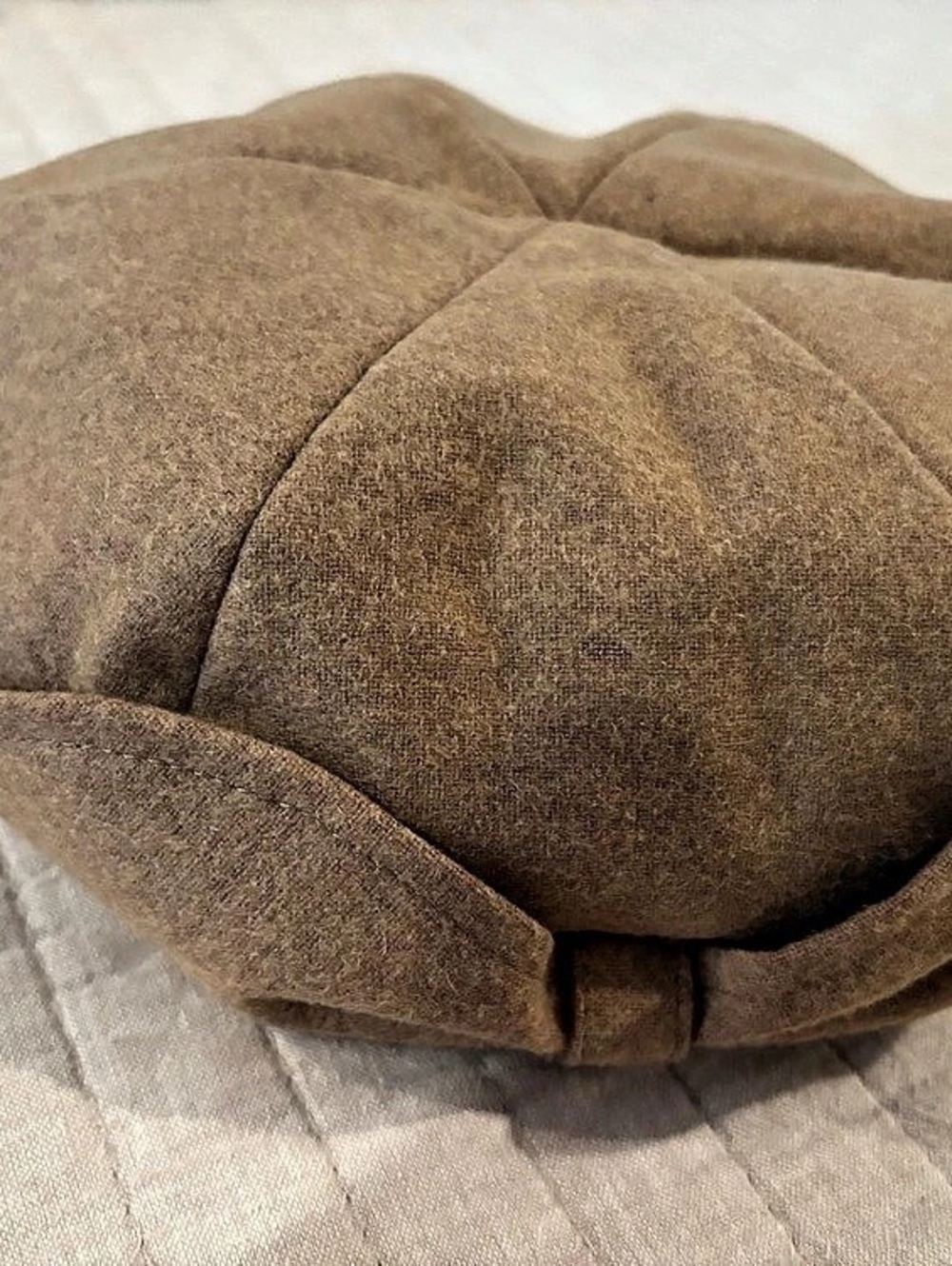 Brown Wool Blend beret Like New